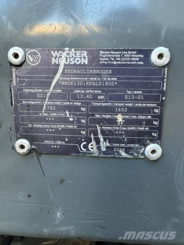 Wacker Neuson EZ 17 Mini excavators < 7t