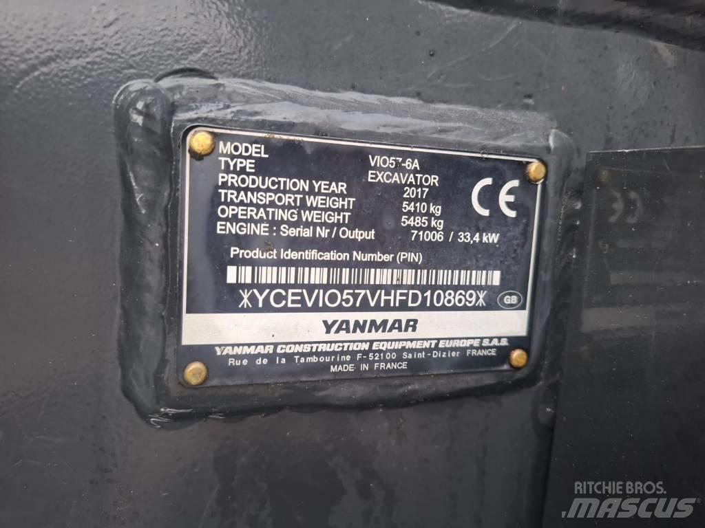 Yanmar Vio 57-6A Mini excavators < 7t