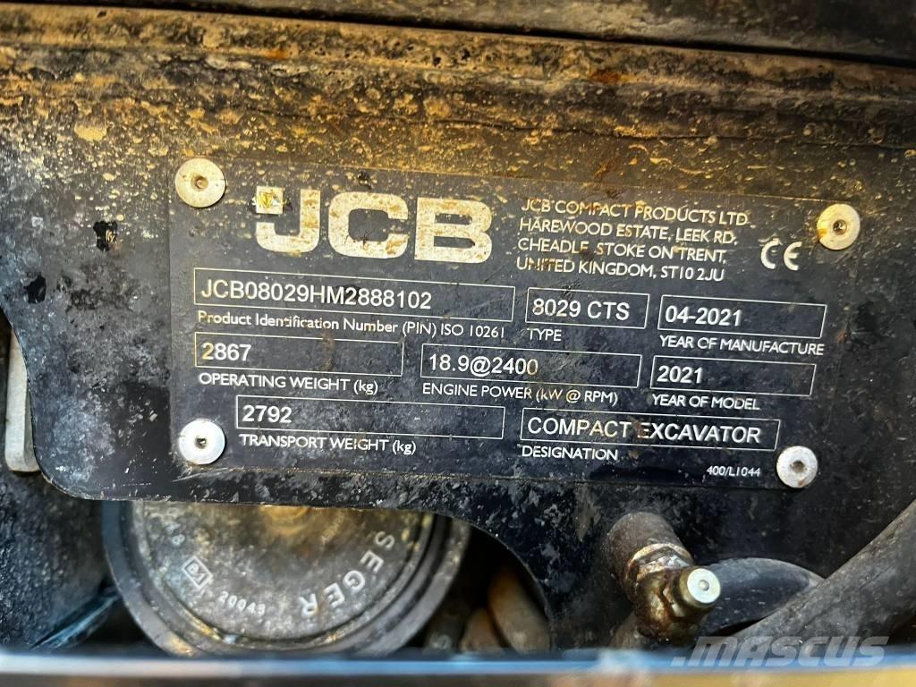JCB 8029 CTS Mini excavators < 7t
