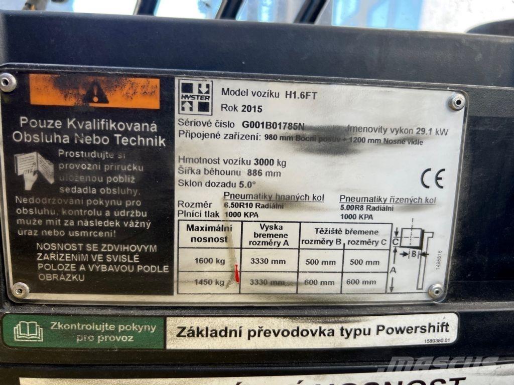 Hyster H 1.6 FT Diesel trucks