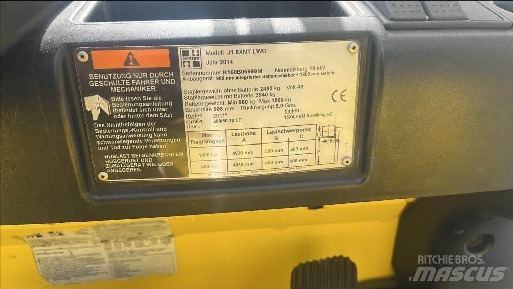 Hyster J 1.8 XNT Electric forklift trucks