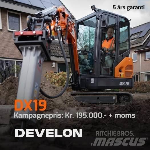 Develon DX19-7 Mini excavators < 7t