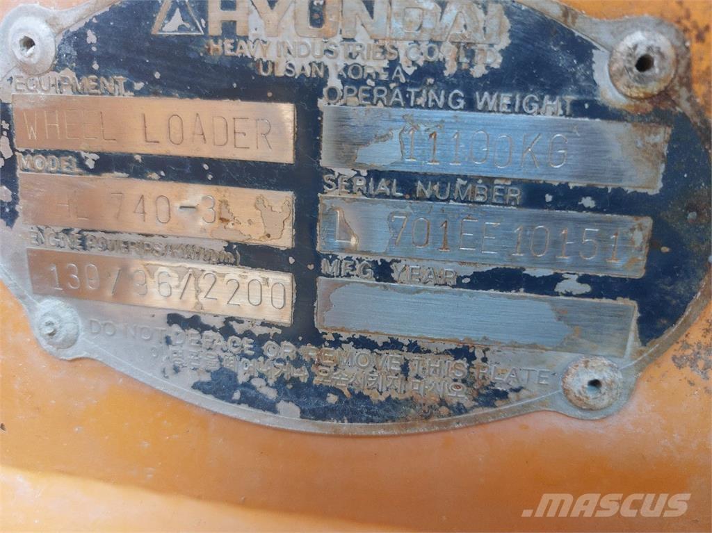 Hyundai HL740-3 Wheel loaders
