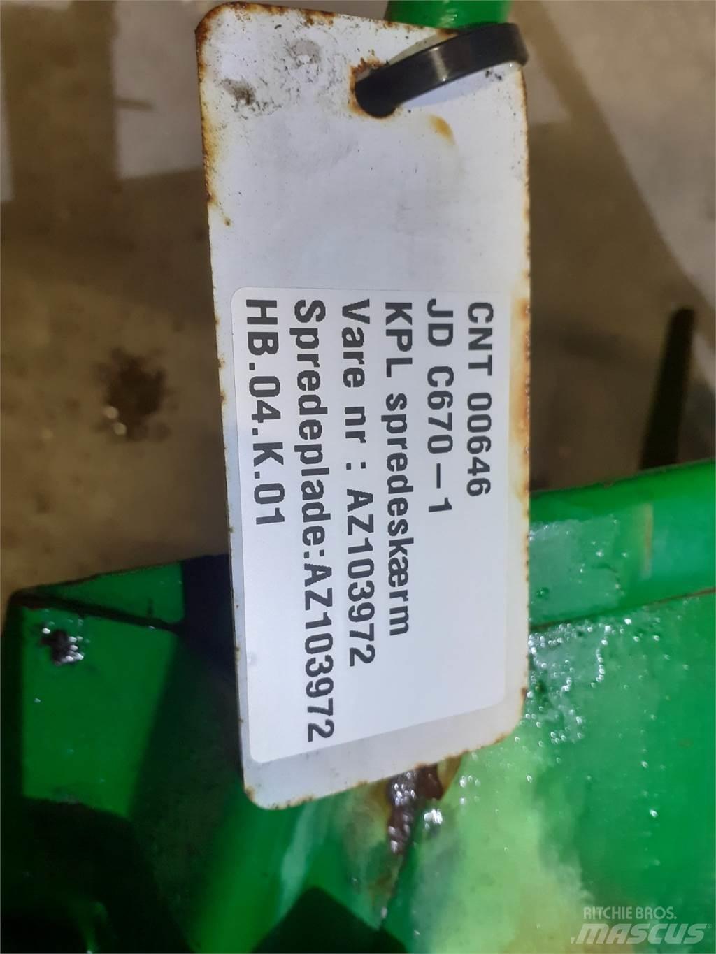 John Deere C670 Combine harvester spares & accessories