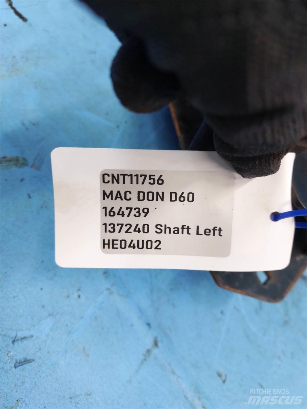 MacDon D60 Combine harvester spares & accessories