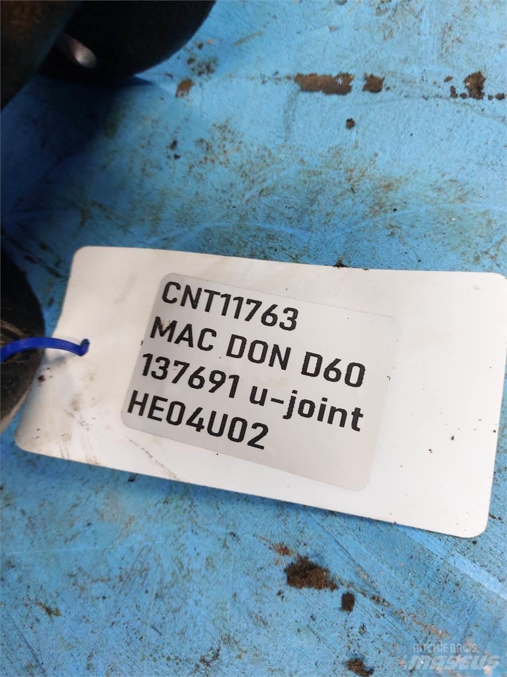 MacDon D60 Combine harvester spares & accessories