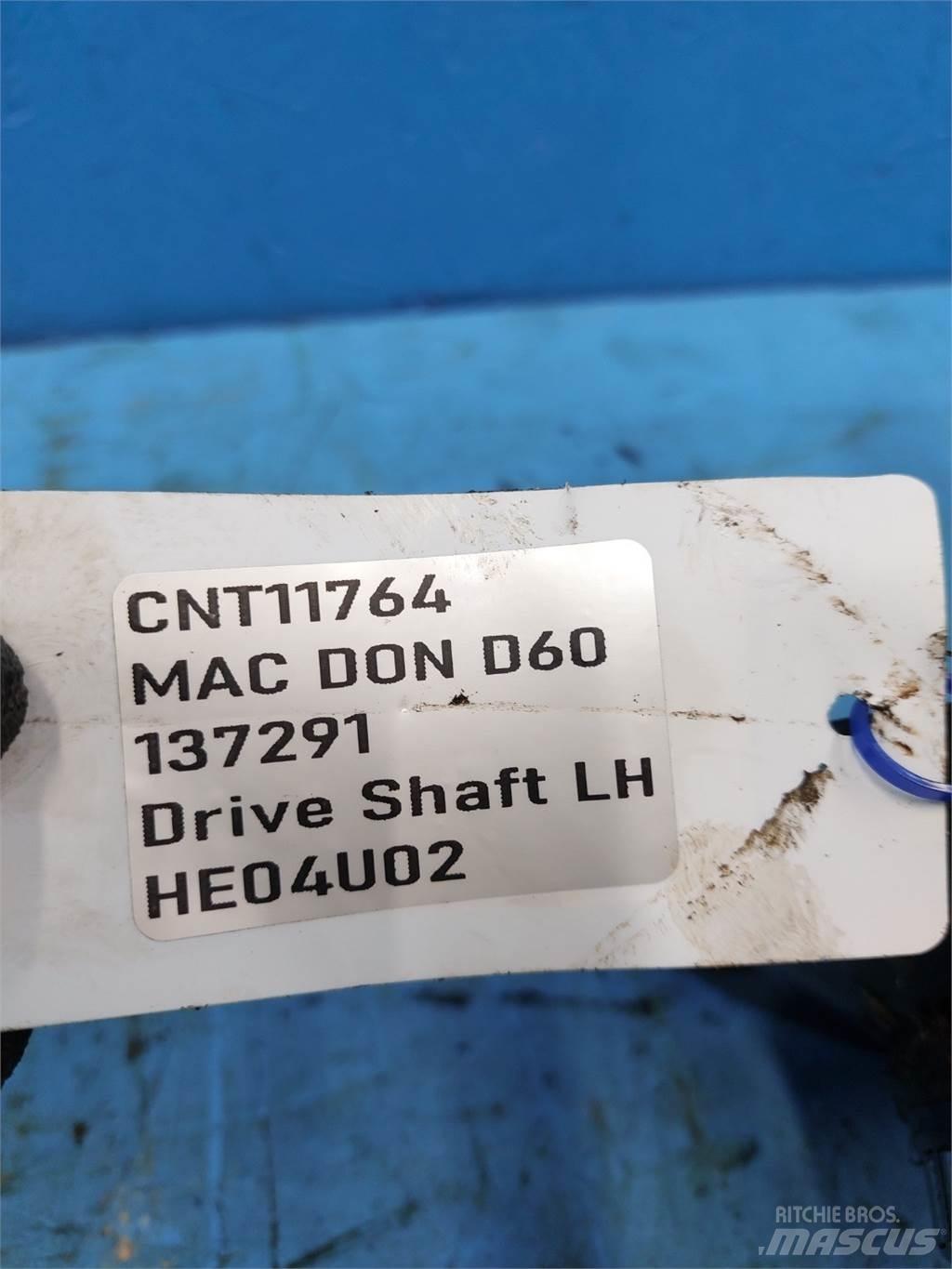 MacDon D60 Combine harvester spares & accessories