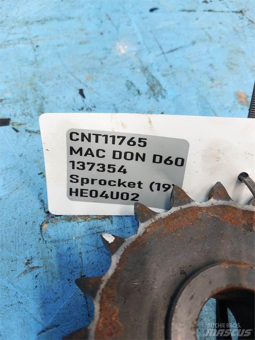 MacDon D60 Combine harvester spares & accessories