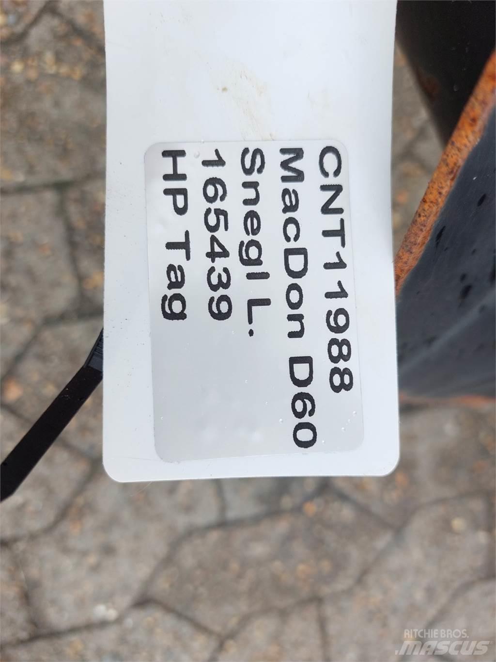 MacDon D60 Combine harvester spares & accessories