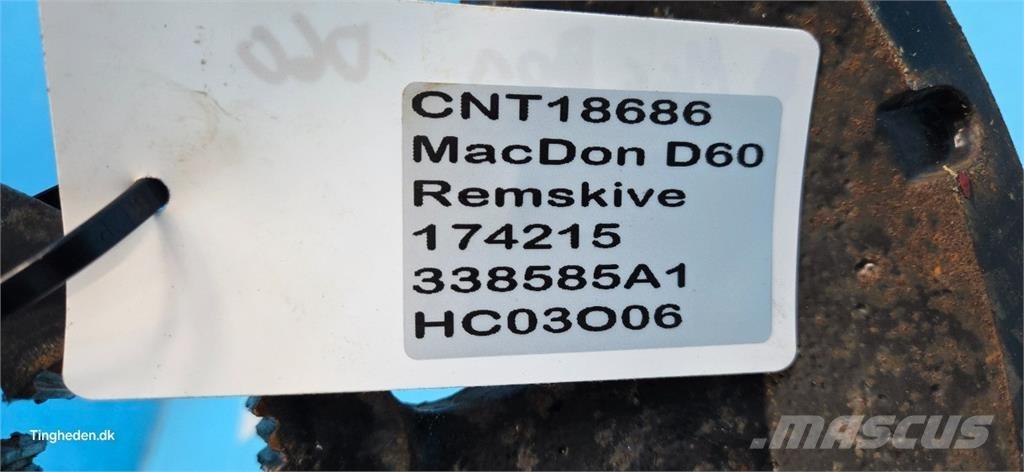 MacDon D60 Combine harvester spares & accessories