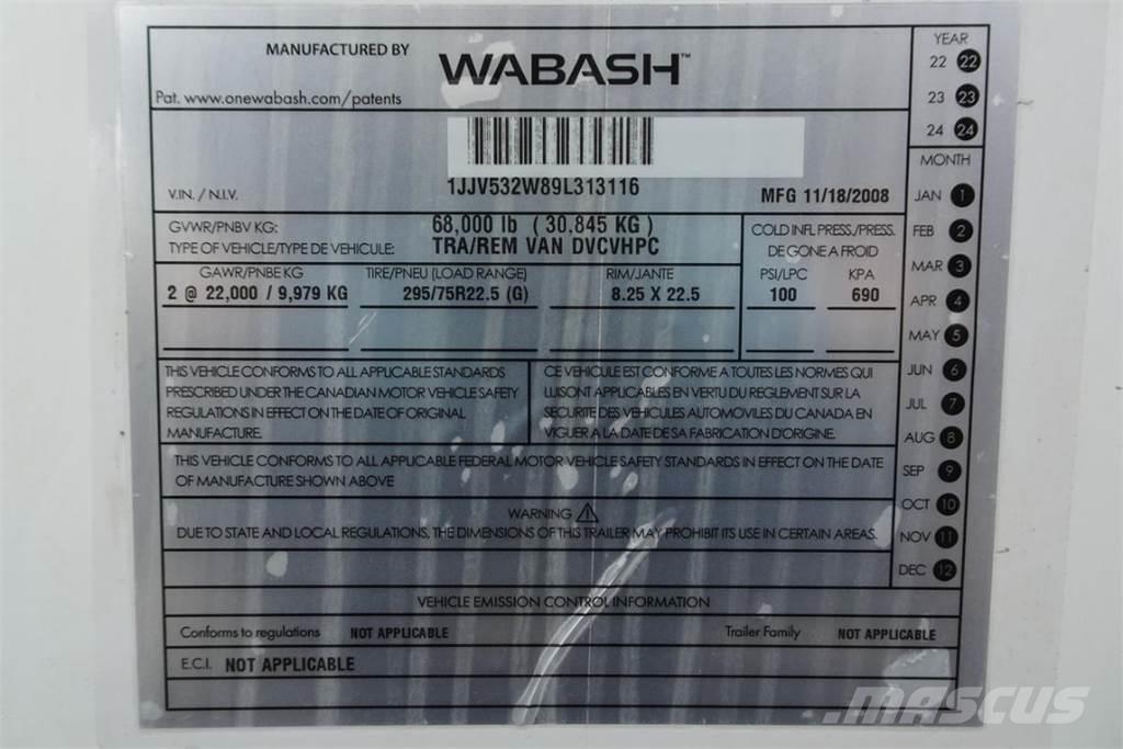 Wabash DVCVHPC Van Body Trailers