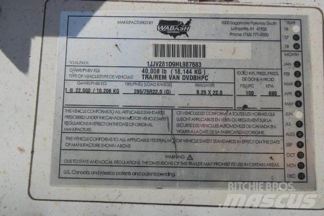 Wabash DVDBHPC Van Body Trailers