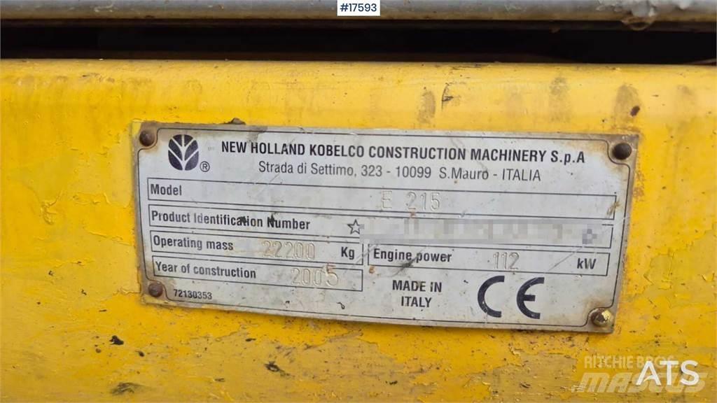New Holland E215 Crawler excavators