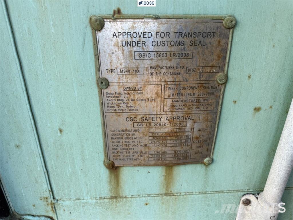  MS40-10X MS40-10X Special containers