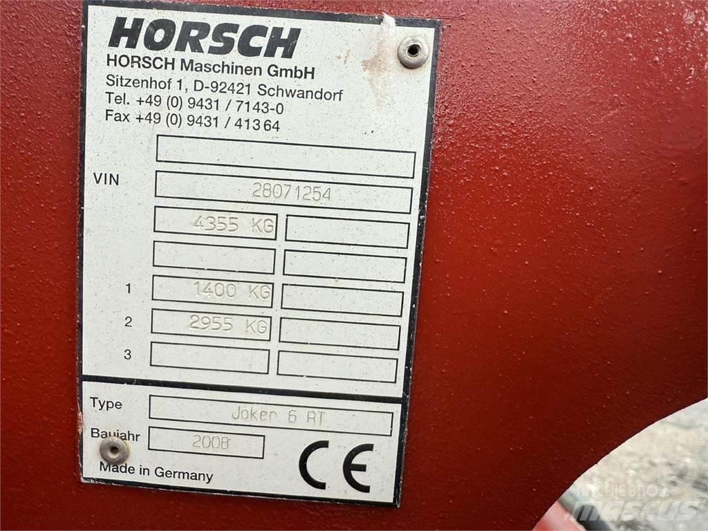 Horsch Joker 6RT Field drags