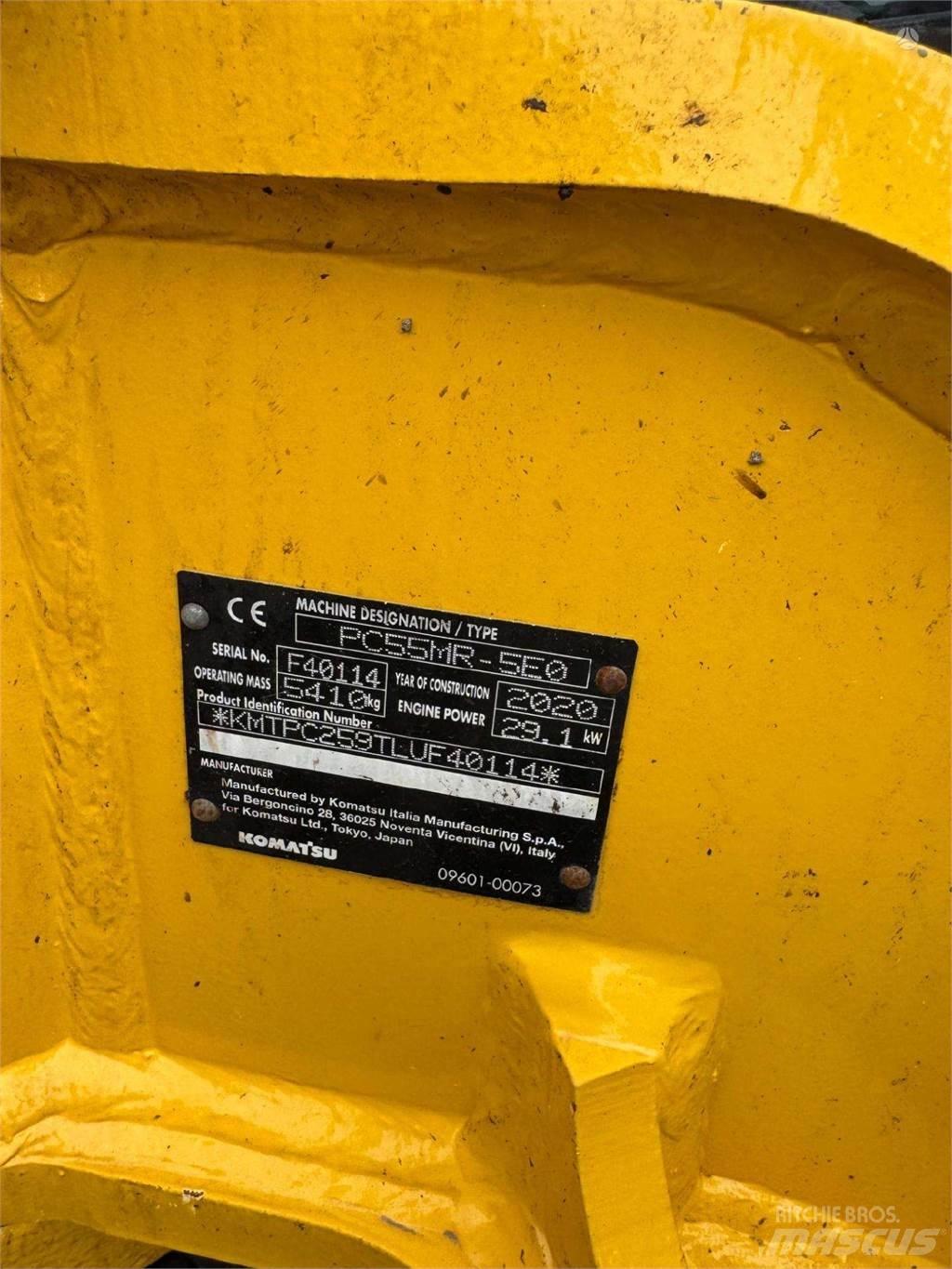 Komatsu PC55MR-5 Crawler excavators