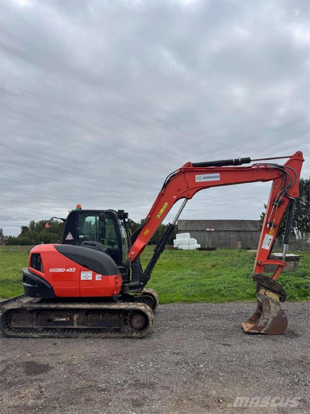 Kubota KX080-4a2 Crawler excavators