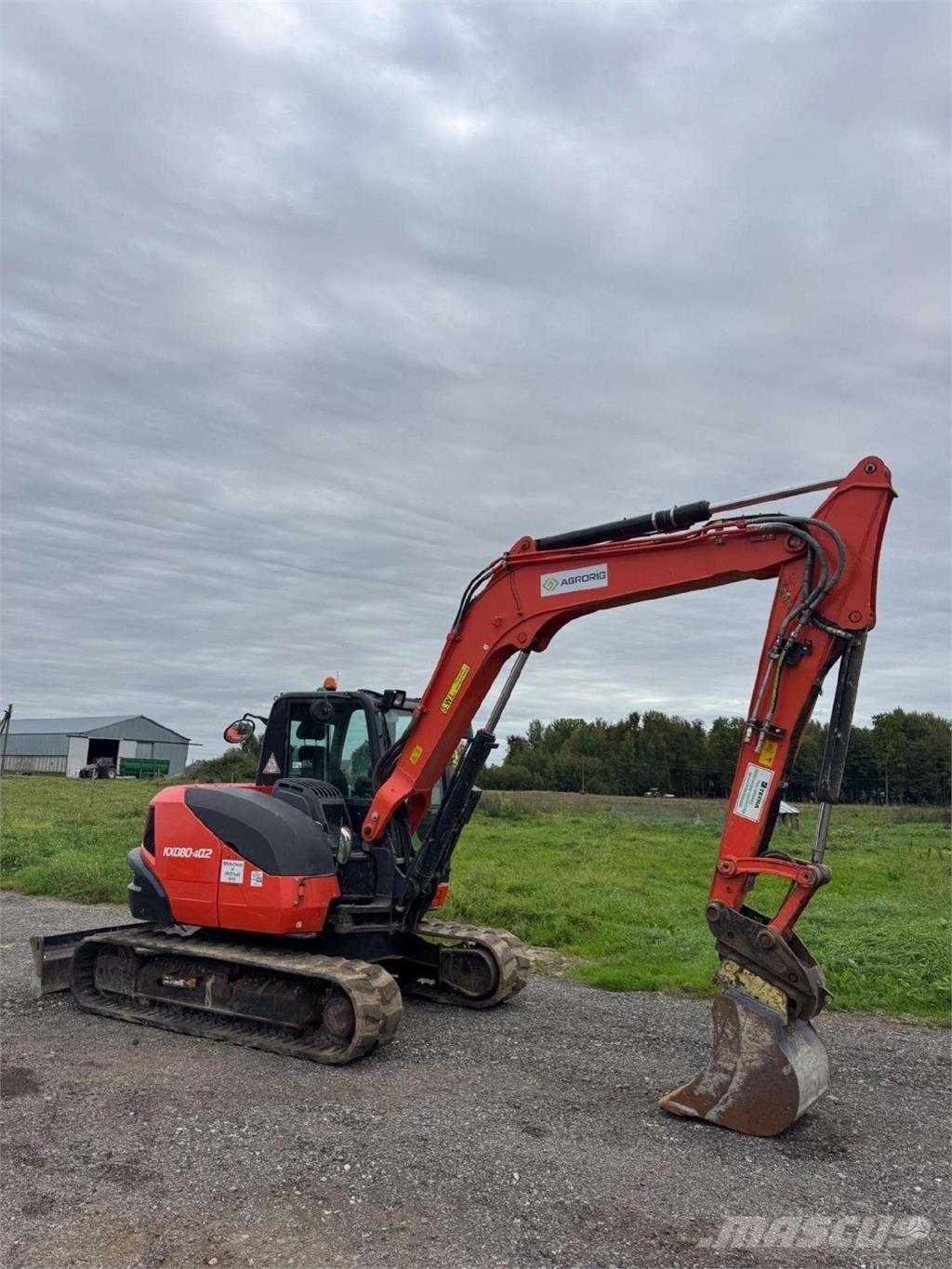 Kubota KX080-4a2 Crawler excavators