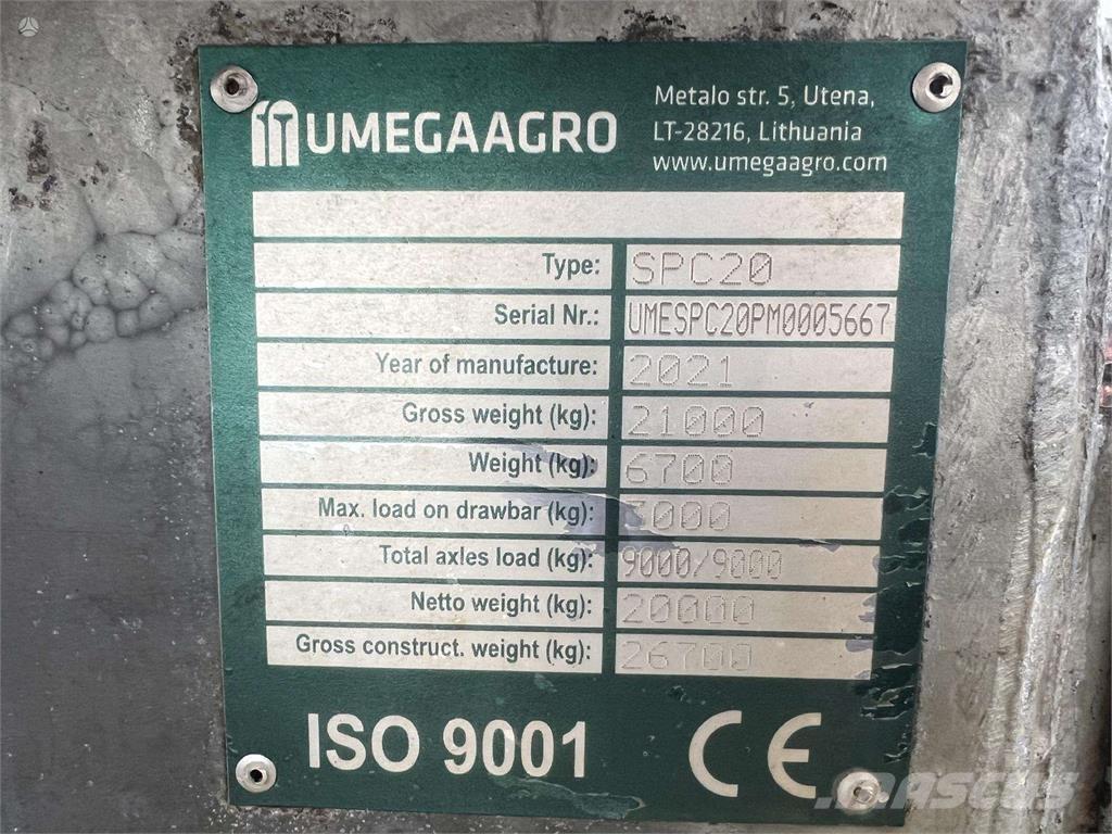 Umega SPC 20 Other farming trailers