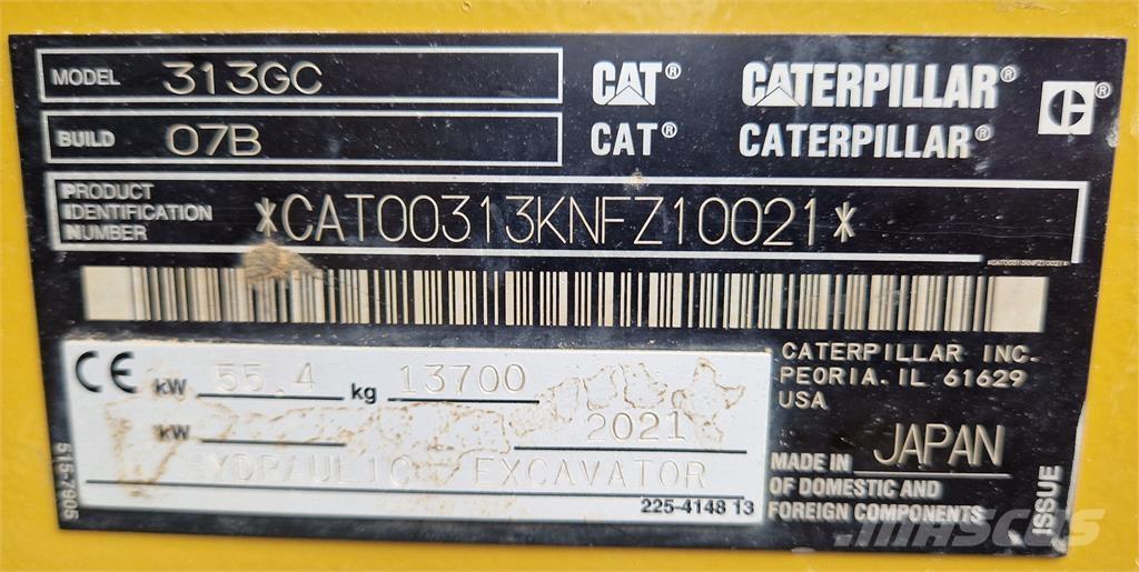 CAT 313GC Crawler excavators