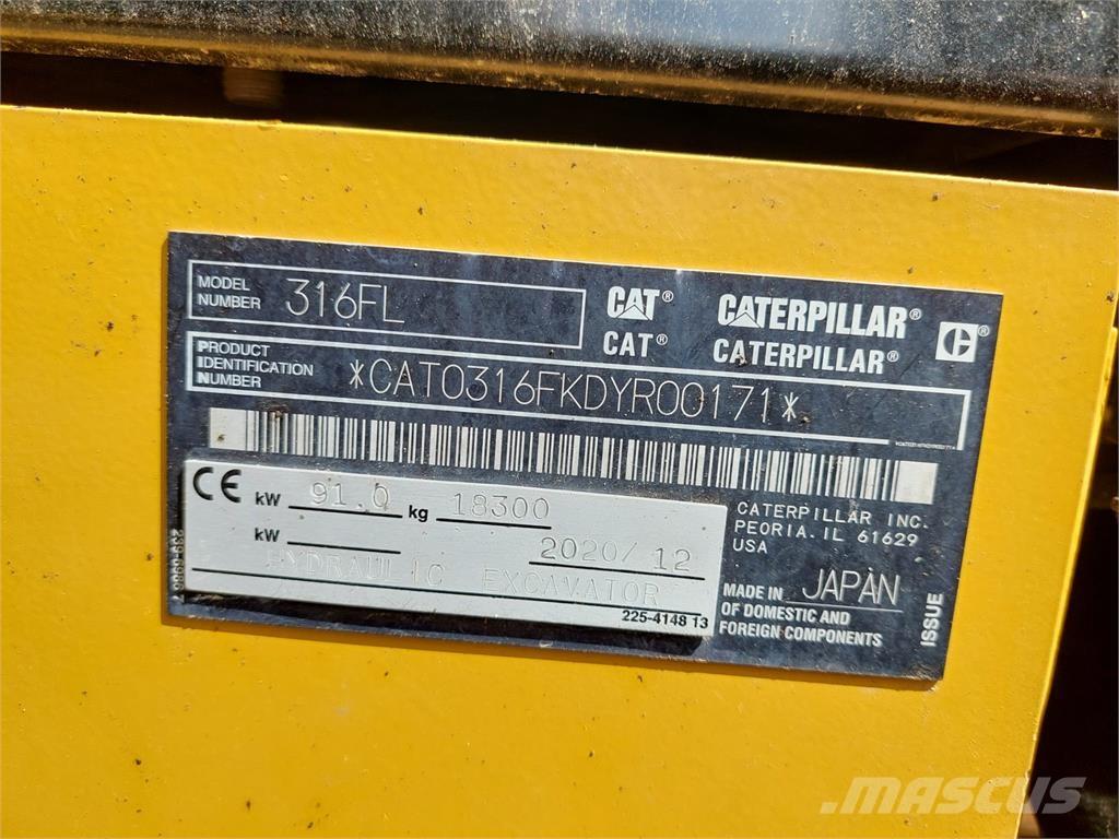 CAT 316FL Crawler excavators