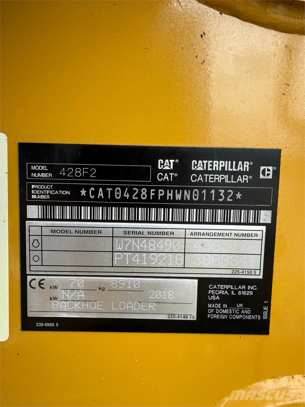 CAT 428F2 TLB's