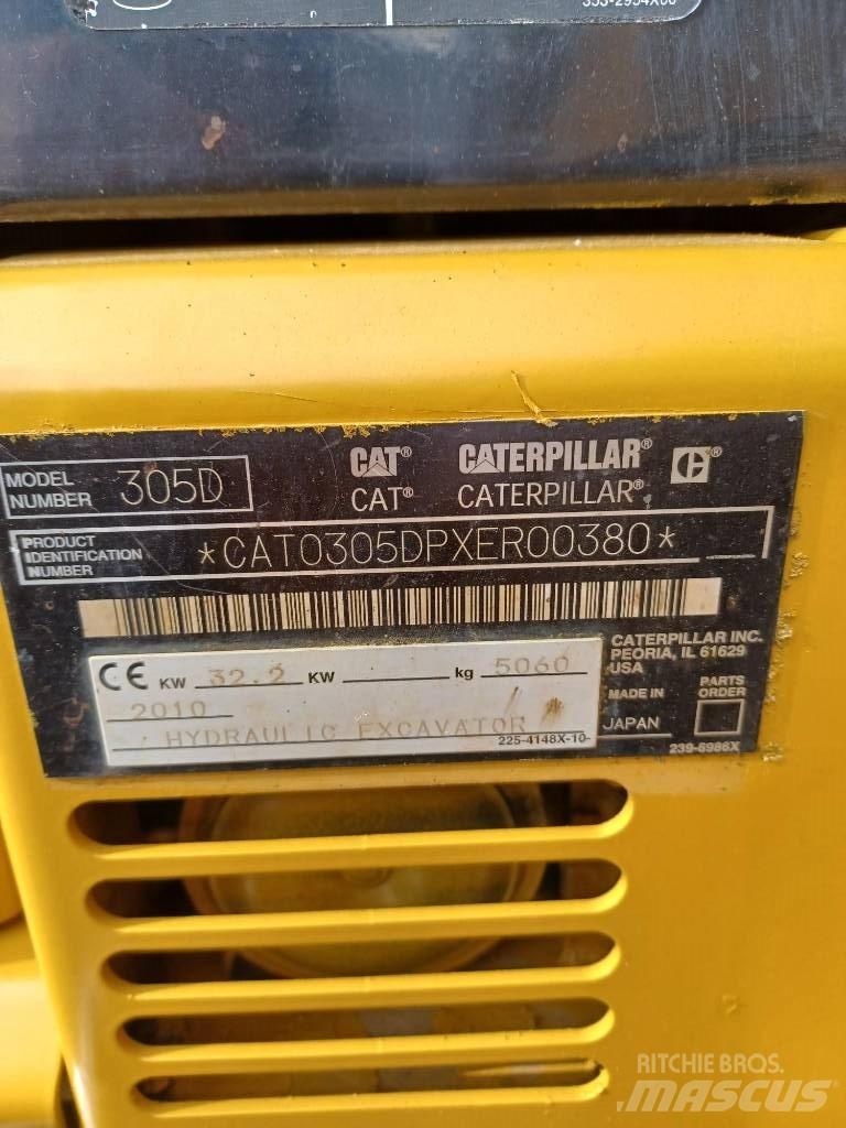 CAT 305 Mini excavators < 7t