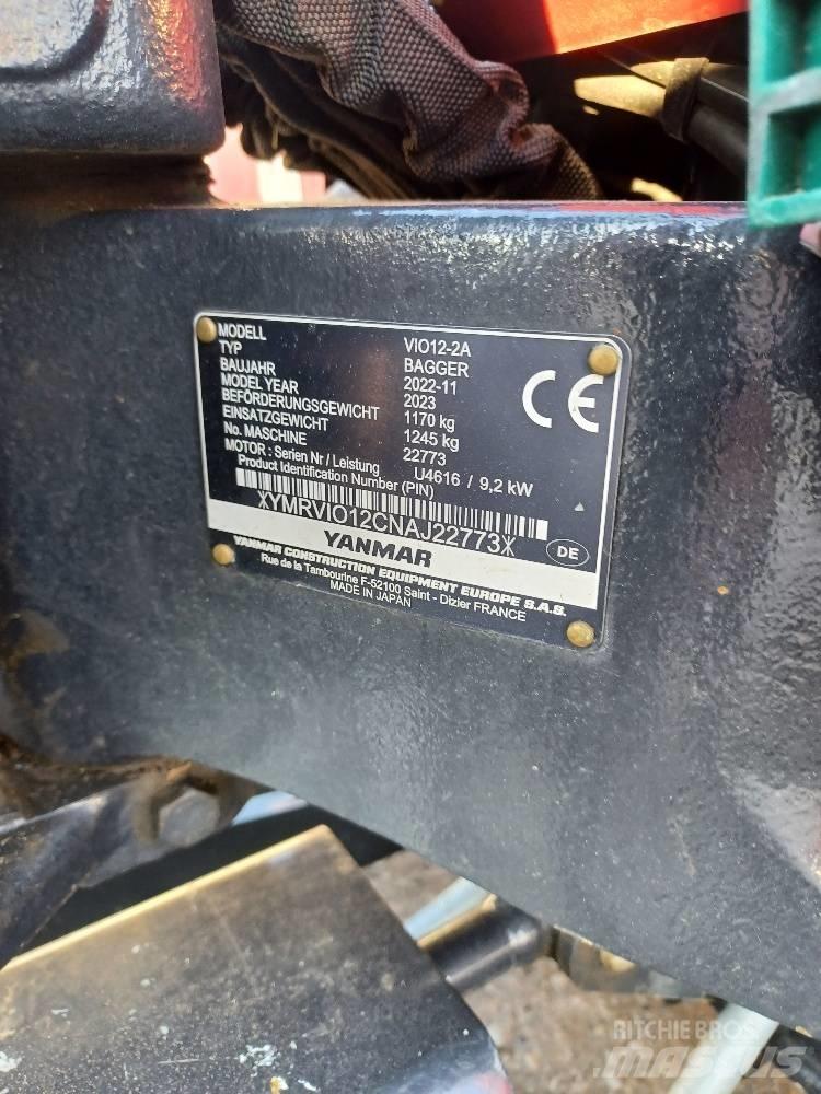 Yanmar VIO12-2A Mini excavators < 7t