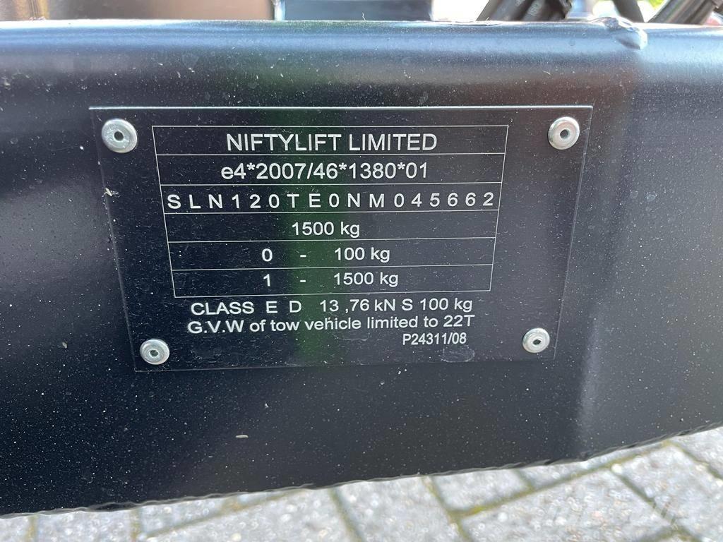 Niftylift 120T Trailer mounted aerial platforms