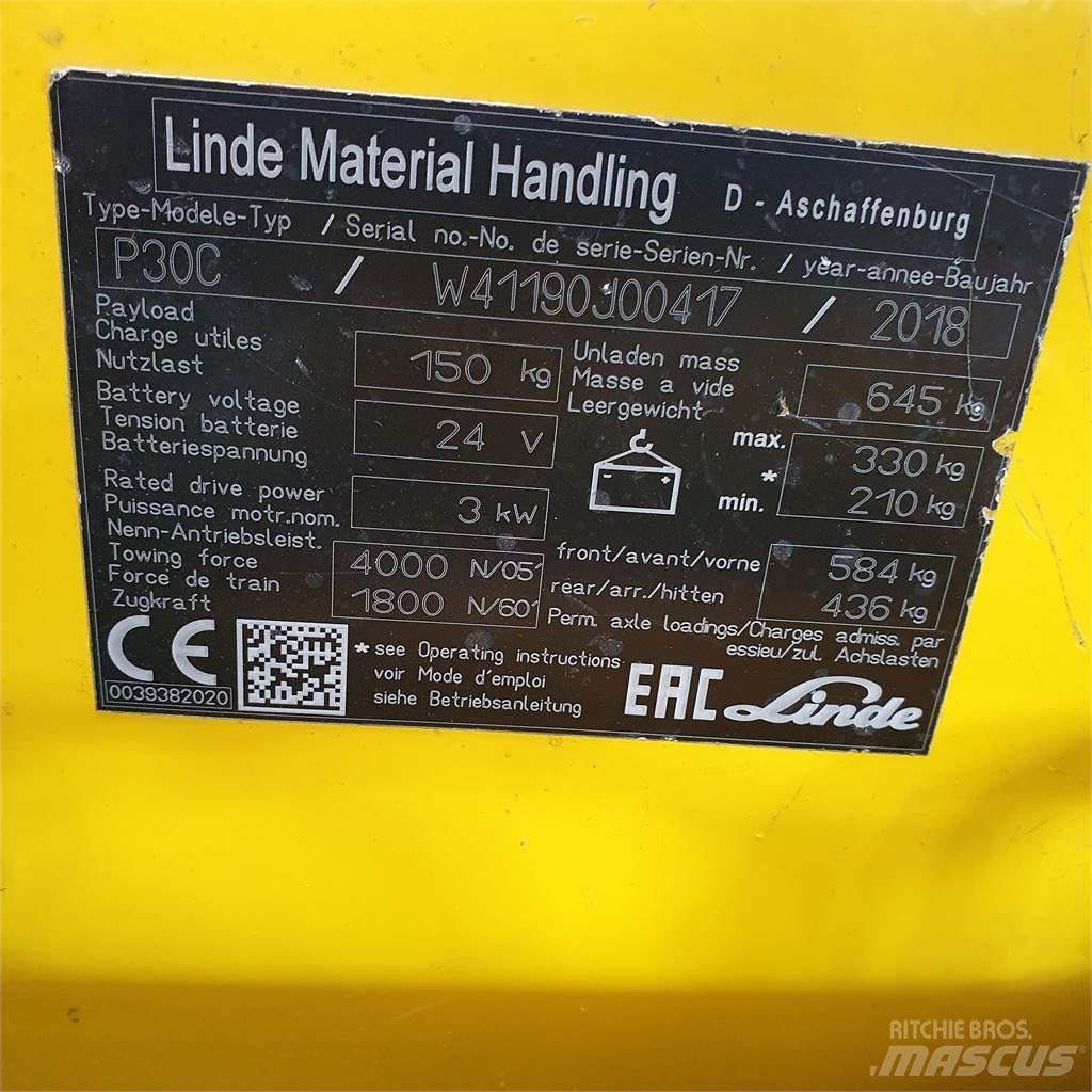 Linde P30C Towing truck
