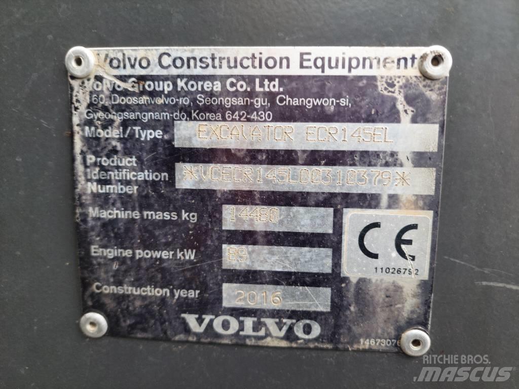 Volvo ECR 145 EL Crawler excavators