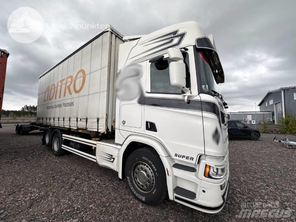 Scania R 580 Containerframe/Skiploader trucks