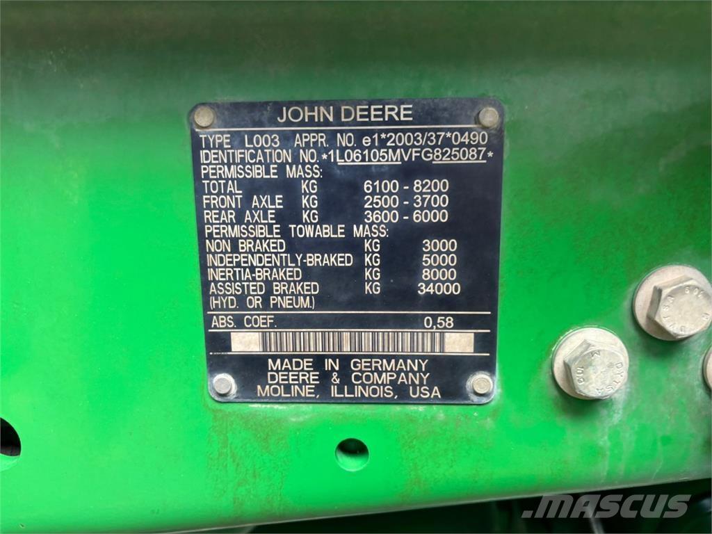 John Deere 6105M Tractors