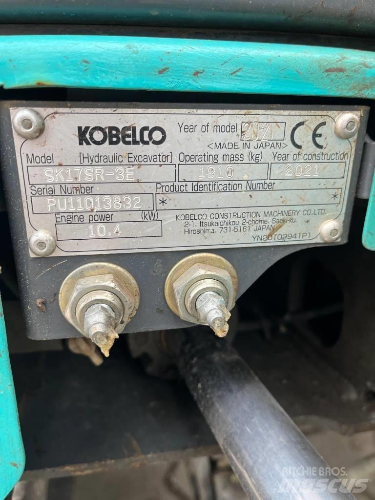 Kobelco SK 17 SR-3E Mini excavators < 7t