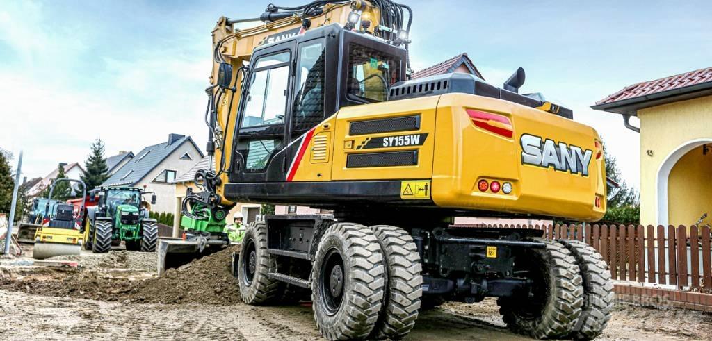 Sany SY155W Wheeled excavators