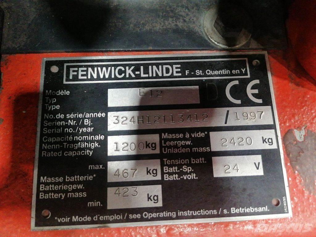 Linde E12 Electric forklift trucks