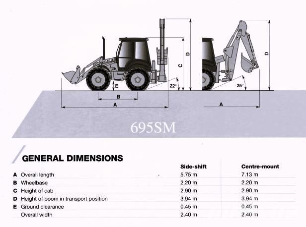 CASE 695 SM Wheeled excavators