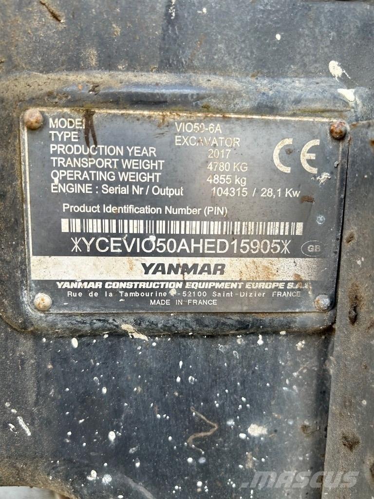Yanmar VI050 - 6A Mini excavators < 7t