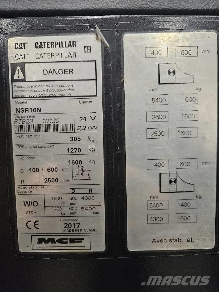 CAT NSR16N (Vuokralla) Self propelled stackers