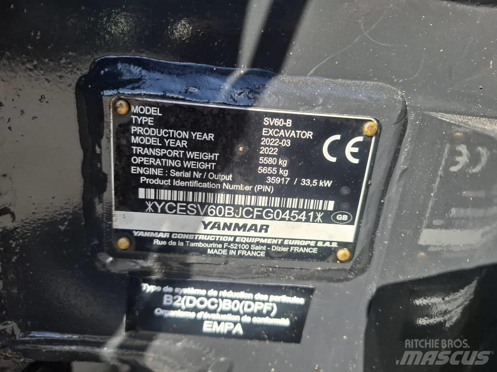 Yanmar SV 60-B Mini excavators < 7t