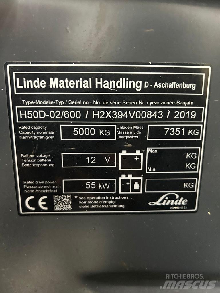 Linde H 50D-02/600 Diesel trucks