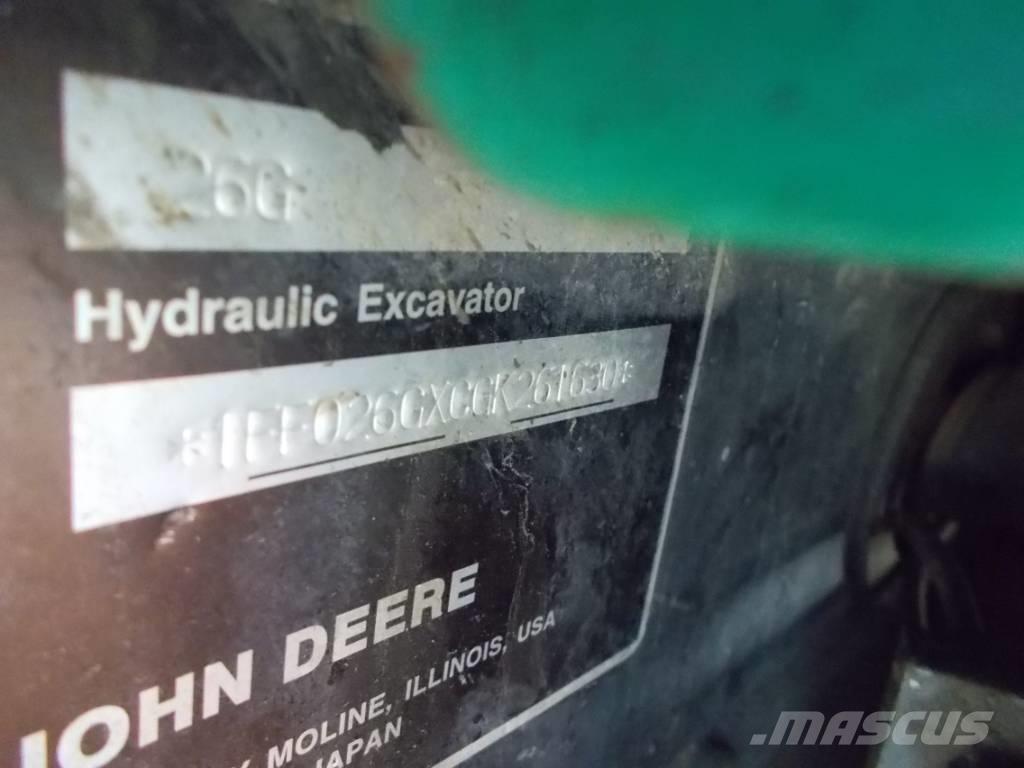 John Deere 26G Mini excavators < 7t