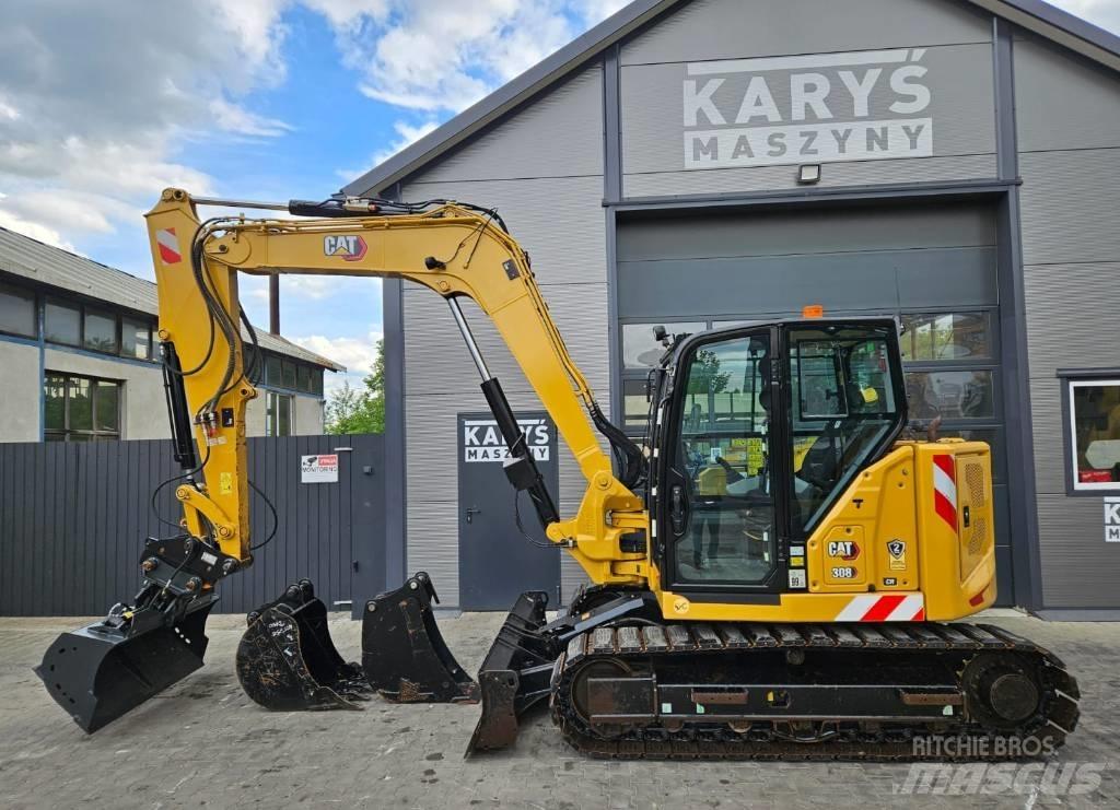 CAT 308 CR Midi excavators  7t - 12t