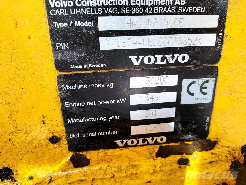 Volvo A 40 E Articulated Haulers