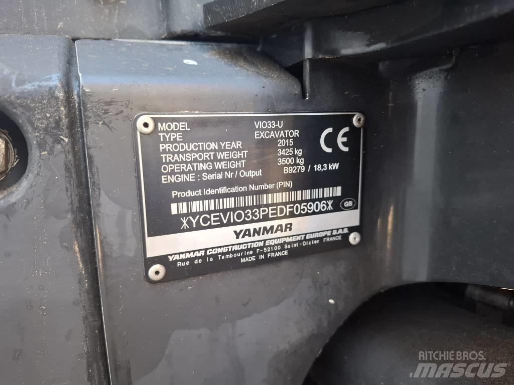 Yanmar Vio 33 U Mini excavators < 7t