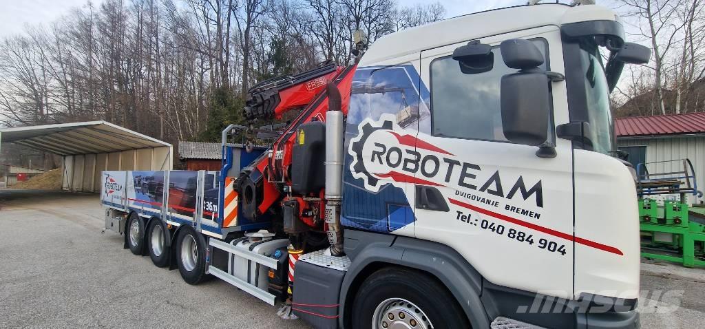 Scania G 490 Crane trucks
