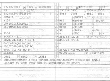 Scania R 580 Truck Tractor Units