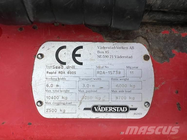 Väderstad RDA600S Drills