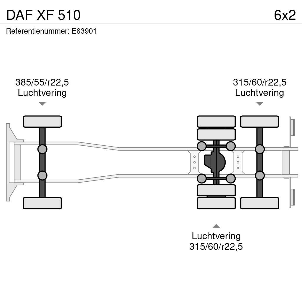 DAF XF 510 Chassis Cab trucks