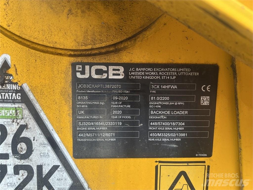 JCB 3 CX TLB's